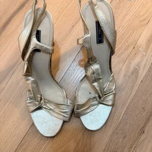 Zara Gold Knot Detail Heels